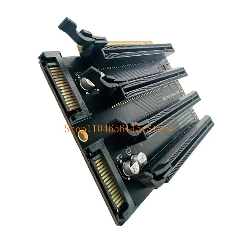 652F PCIe-Bifurcation x16 to x4x4x4x4 PCIE3.0 x16 1 to 4 Gen3 Expansion Card Adapter