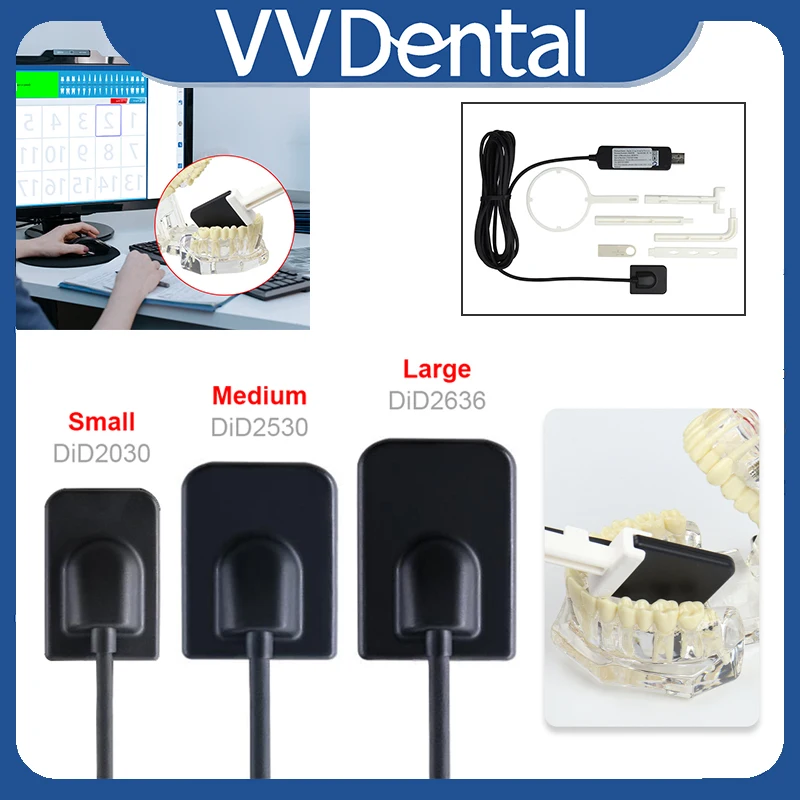 VVDental Digital X Ray Sensor RVG Intraoral Imaging System USB HD CMOS Sensor With Position Holders Radiovisografo Dental Tools