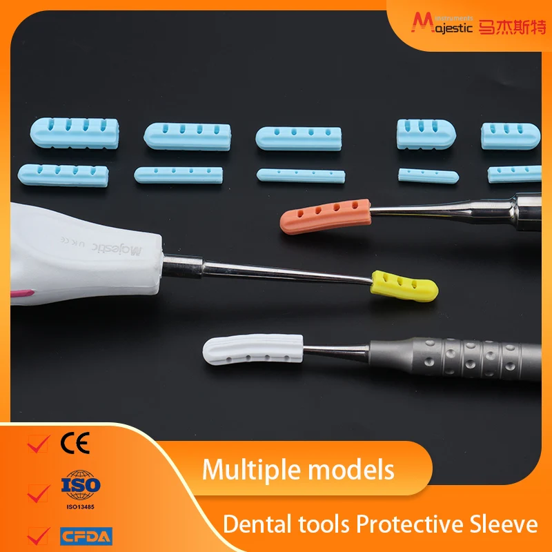 Nueva funda protectora universal, funda de silicona Autoclavable, instrumento dental, estuche de distinción colorido, herramientas para clínica dental