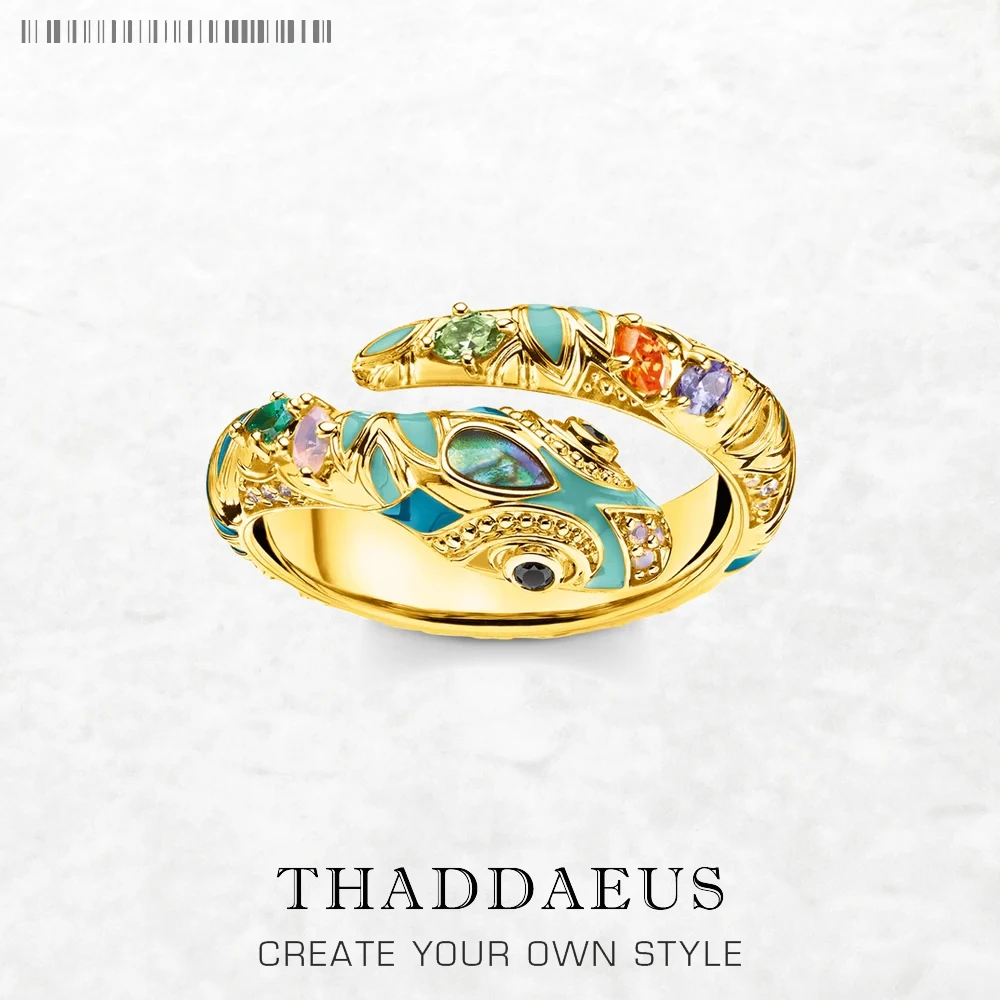 

Золотое волшебное кольцо в виде змеи, Европейская мода, классические ювелирные изделия для женщин, подарок из стерлингового серебра 925 проб...