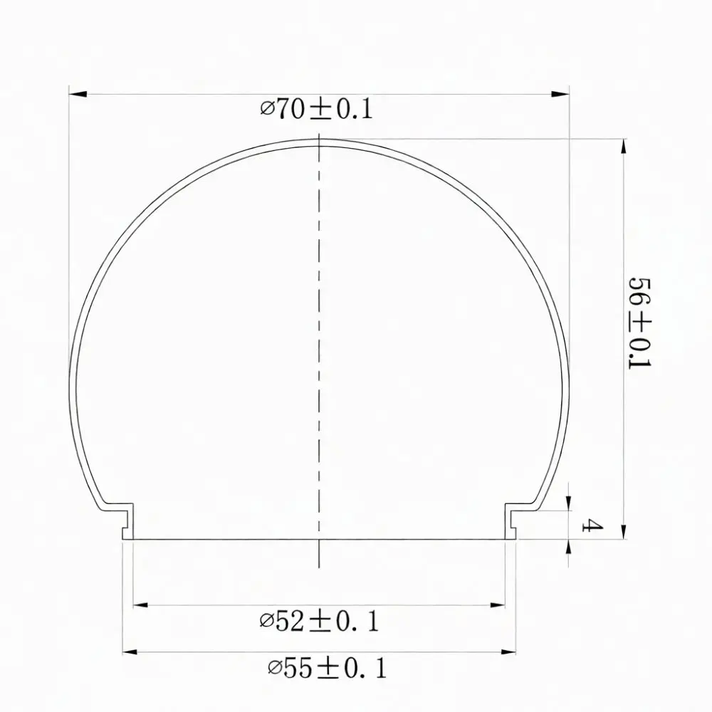 Replacement PC Diffuser Cover For LED Point Source Bulb Vanity Mirror Lamp Lighting Durable Milky Plastic Part