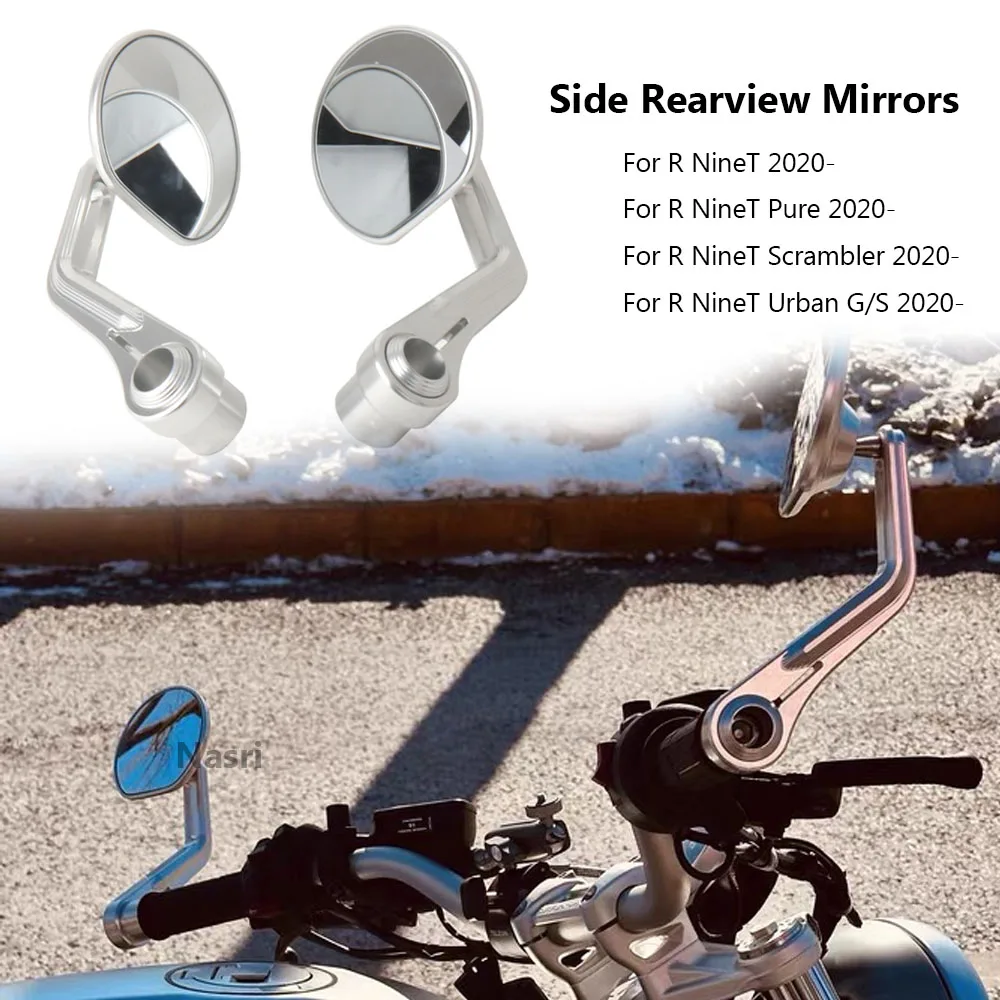 For BMW R9T RNINET Pure R NINE T Scrambler RnineT Urban G/S 2020-2023 New Motorcycle Round Handlebar Bar End Rear View Mirrors