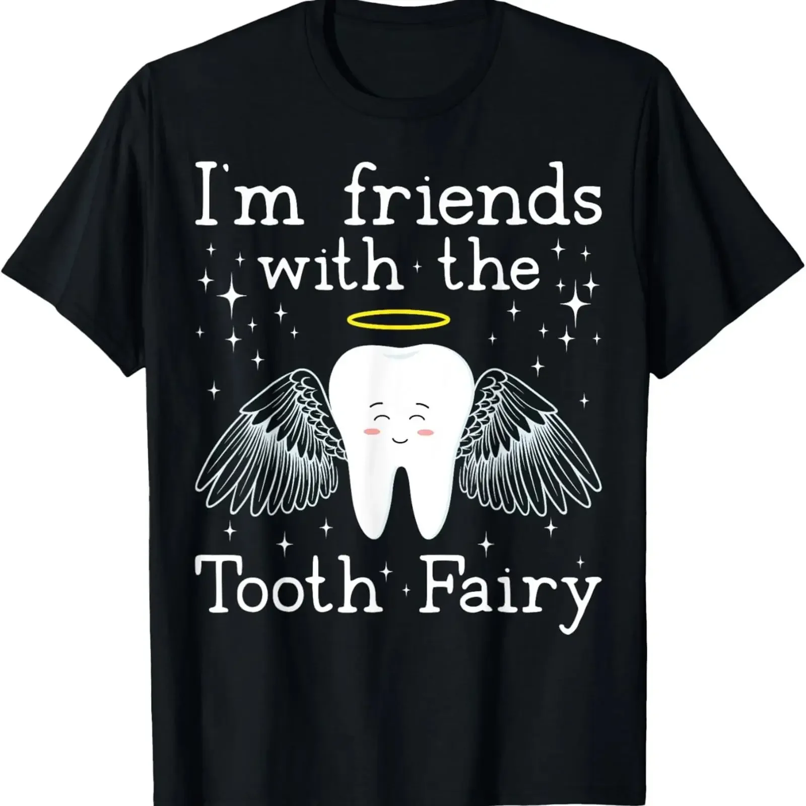 Cute Tooth Fairy Pediatric Dentist Dental Assitant Novelty T Shirt vintage Washed Stylish fashion Unisex Top For Everyday Wear