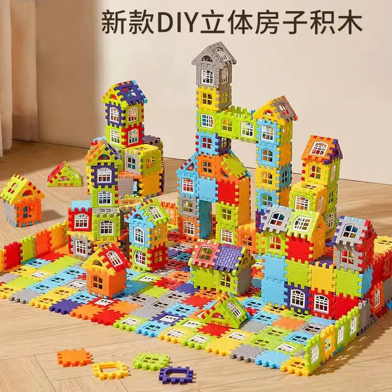 3D Stacking Building Blocks Puzzle Toy for Kids 3-6 Years Old Boys and Girls Large Square Piece Gift Puzzle