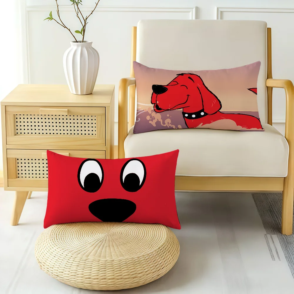 C-Clifford the Big Red Dog cushion cover Rectangle Pillow Cover Hit Product Comfortable Warm Bedding Party Gift