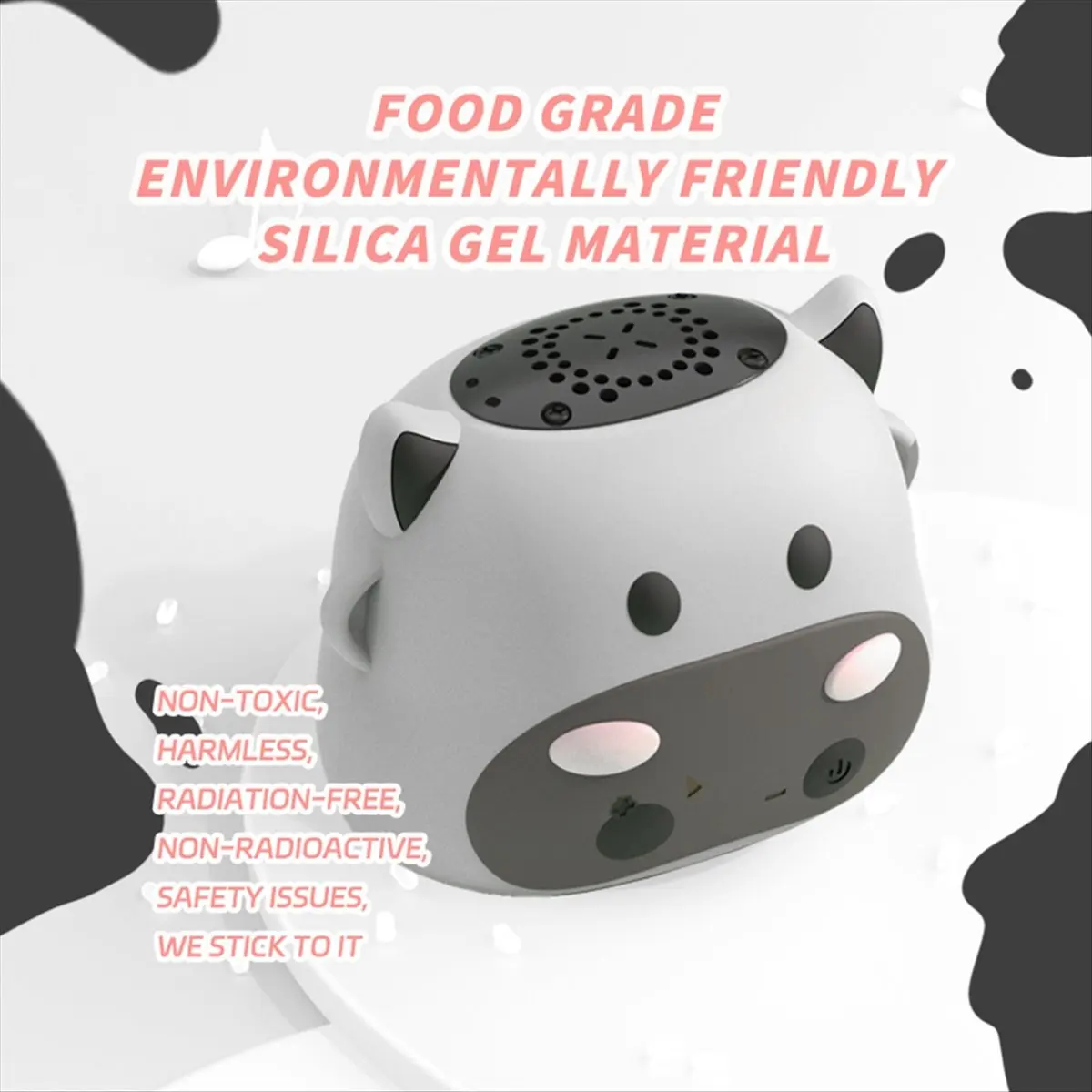 

Топ с милым мультяшным рисунком, детский Bluetooth-динамик, мини-корова, TWS-соединение, Bluetooth-саундбар, громкоговоритель, TF-карта, MP3-плеер