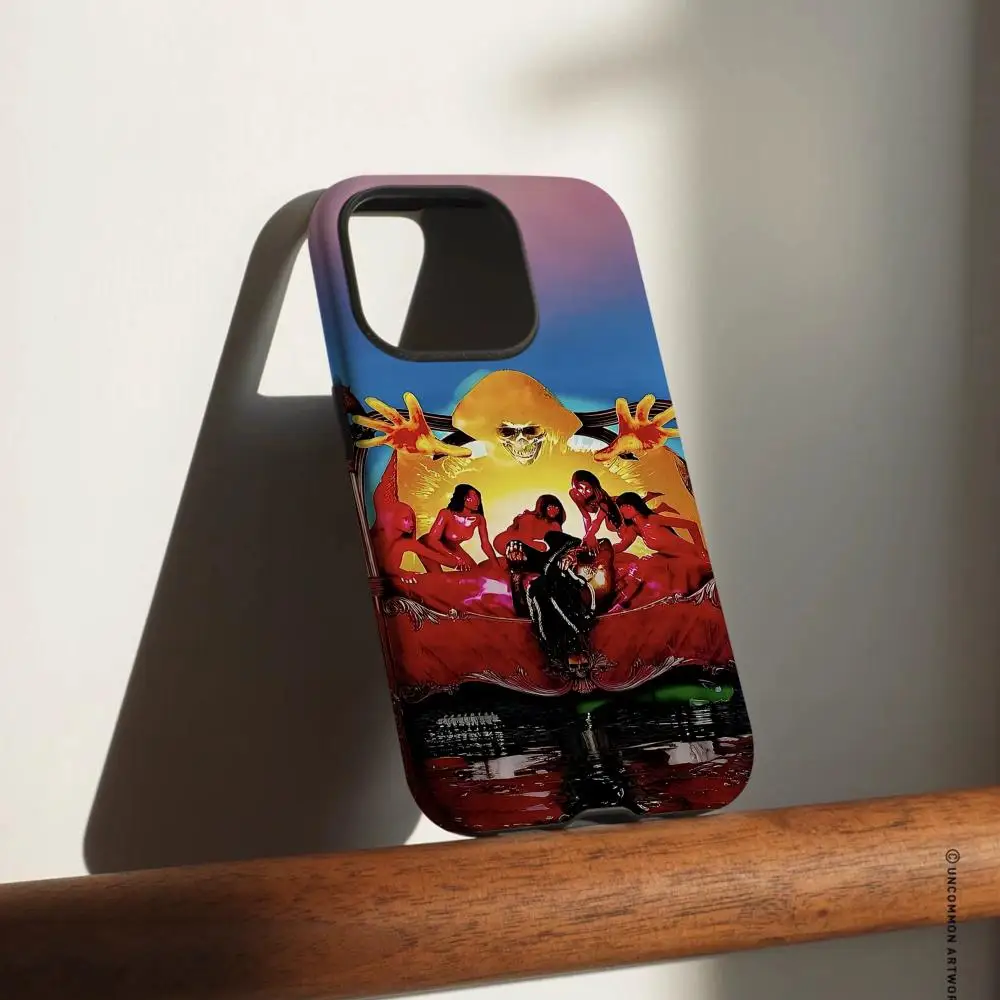O-OsamaSon Jump-Out-Handyhülle für iPhone 17, 16, 15, 14, 13, 12, Pro Max Plus, glänzende HD-Doppelschicht-Flüssigkeitshartschale