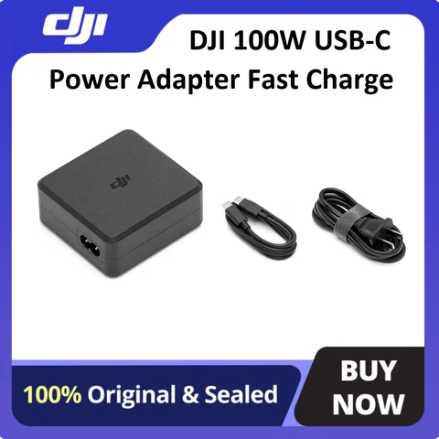 DJI 100W USB-C Power Adapter Fast Charge the Intelligent Flight Battery and remote controller mobile devices with a USB-C port