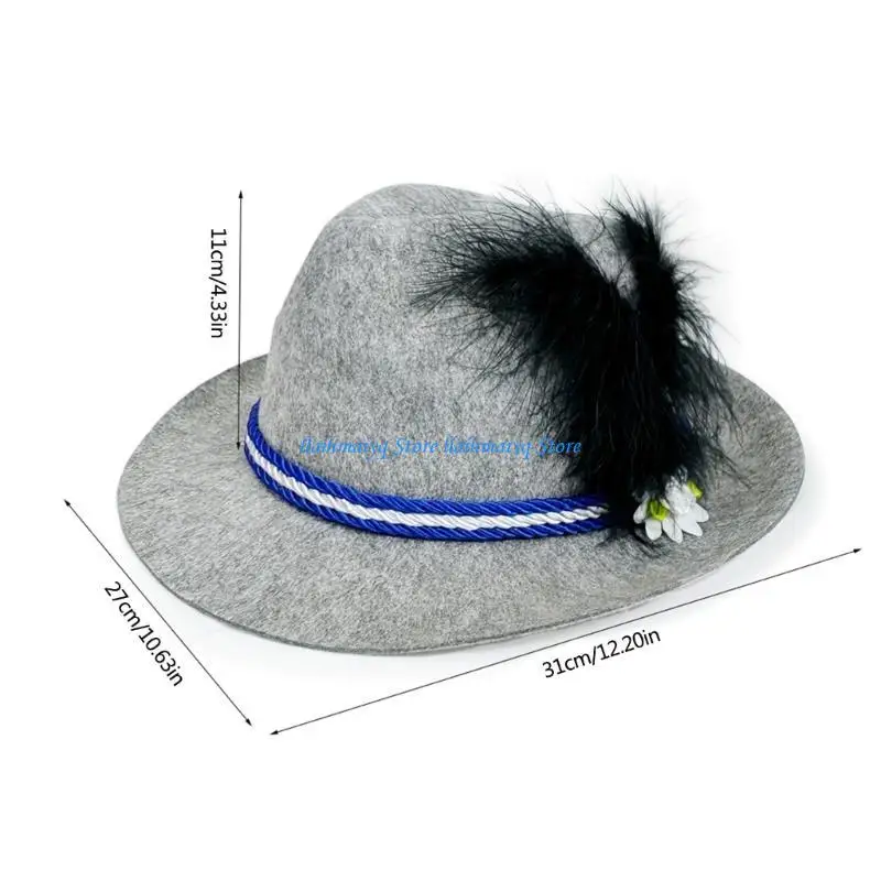 573B أنماط فريدة من نوعها قبعة رجل أنيق الحد الأدنى قبعة الشاطئ المحمولة في سن المراهقة قبعة للحاضرين مهرجان البيرة