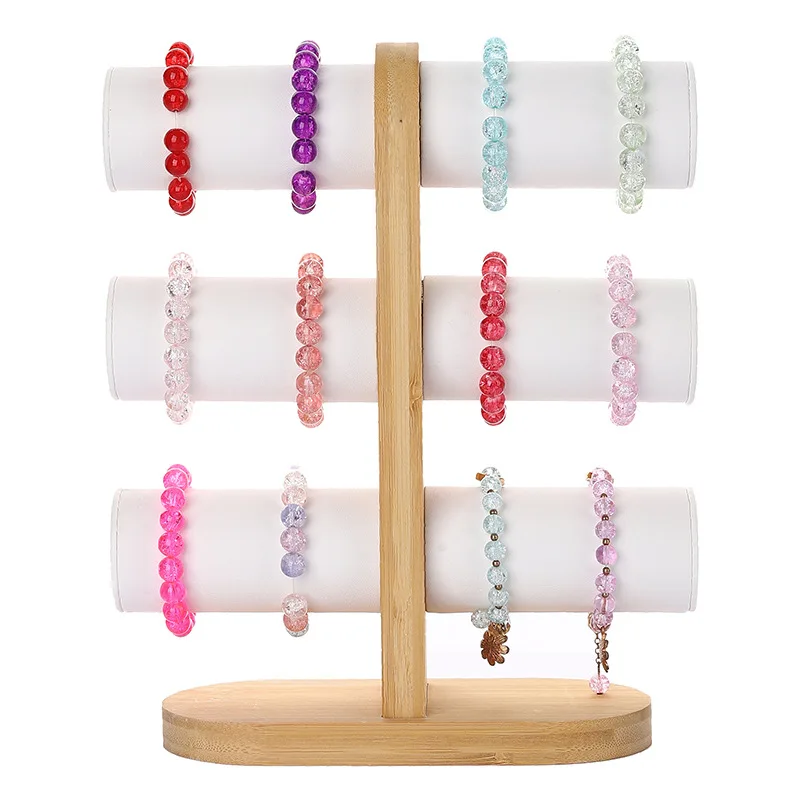 Latest Design 3 layers bracelets stand display watches holder home table or store jewelry rack shelf