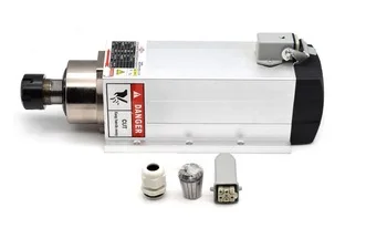 Square 4.5KW ER32 18000RPM CNC Air Driven Spindle Motor