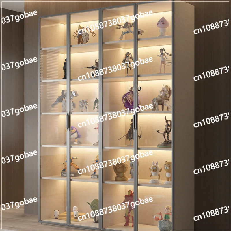 Glass door next to ZC TV cabinet Small apartment living room against the wall Tea famous wine bag display cabinet