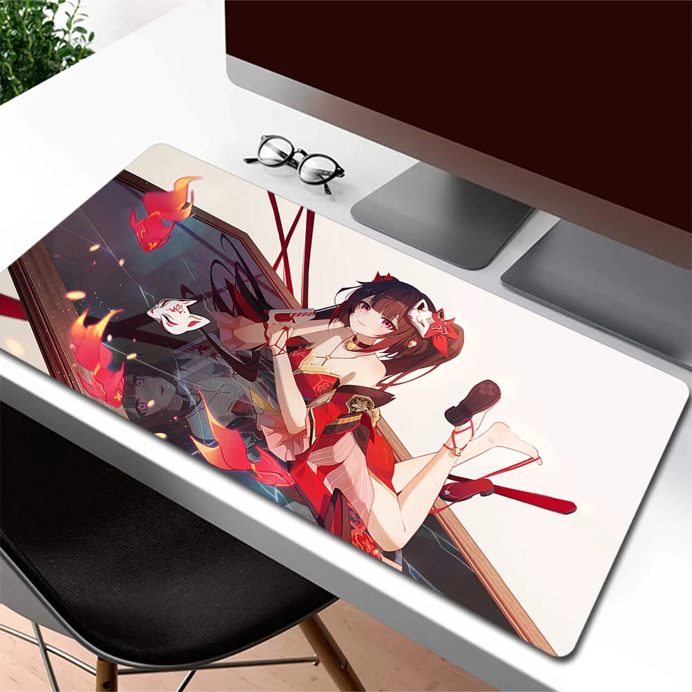 

Honkai Star Rail‌ Mouse Pad Gamer Large Gaming Mousepad Anime Girl Sparkle Mouse Mat Computer Desk Mat XXL 90x40cm Keyboard Pad