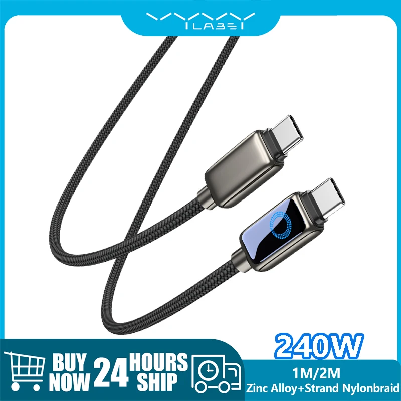 

Vyvylabs Type C to Type C Cable Data Wire Cord 240W Fast Charging Charger USB C to USB C Cable for iphone 17 16 Macbook Pro