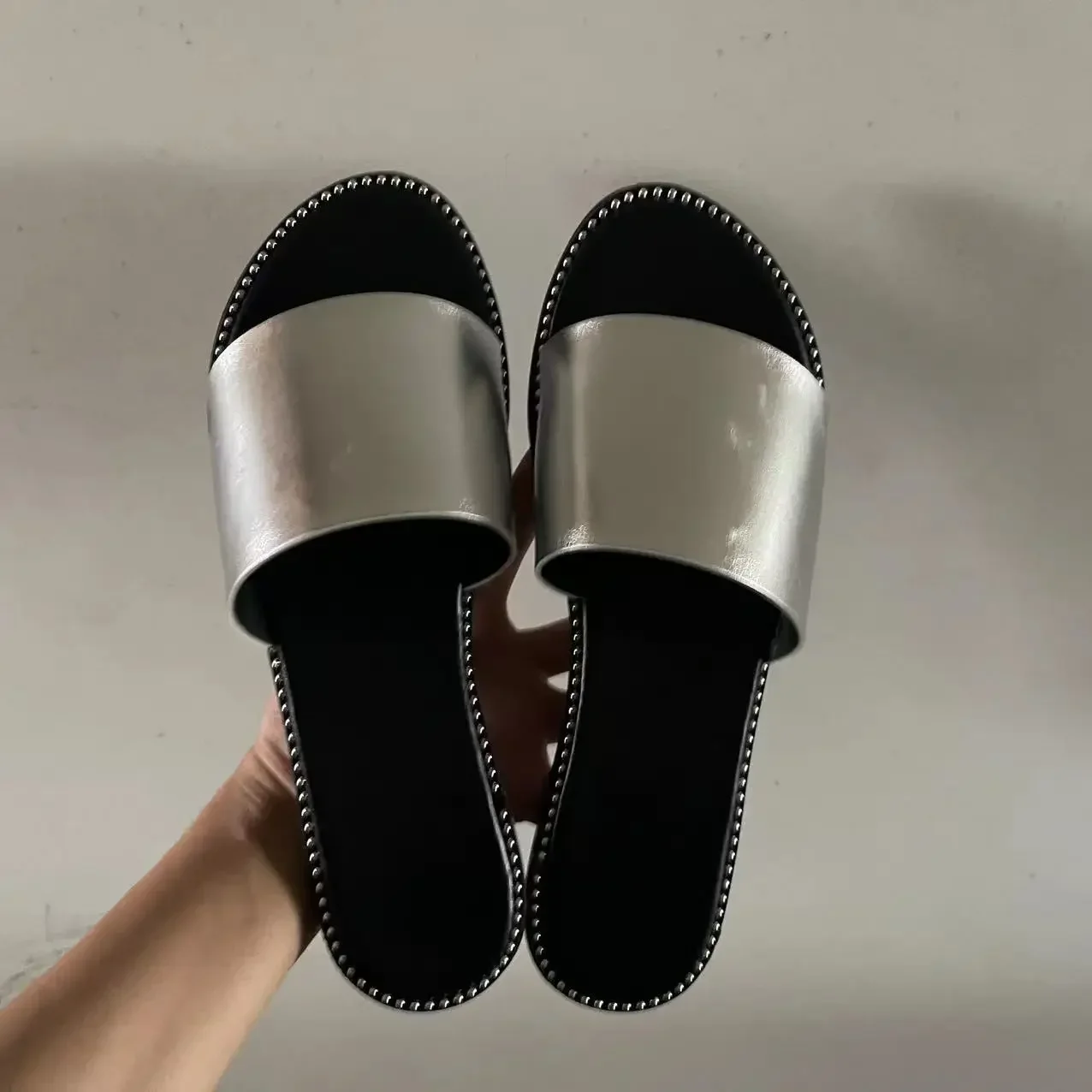 Women Summer Slippers Peep Toe Solid Flat Ladies Slides Beach Shoes Zapatos Mujer Comfortable Fashion Female black Footwear