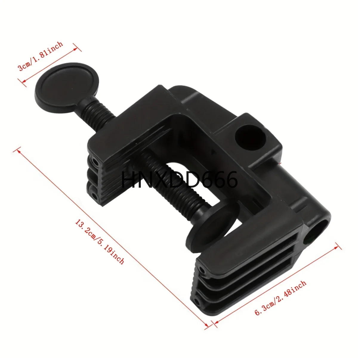 

Универсальная C-образная опорная подставка для зажима с черными резьбами 1/4 дюйма и 3/8 дюйма, подходящая для зажима для установки настольного компьютера