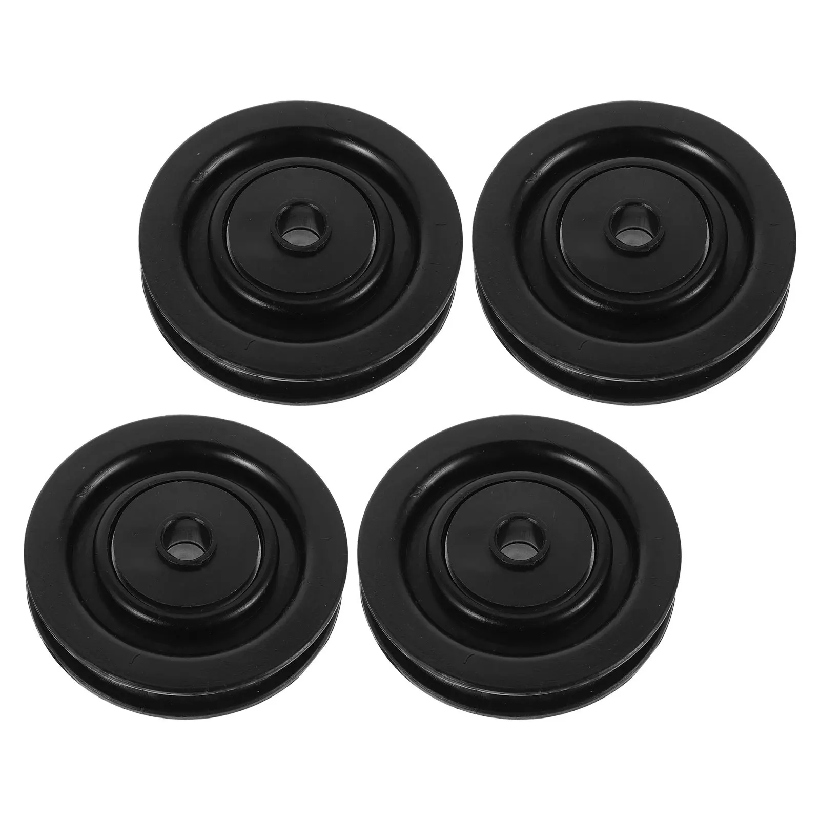 4 قطعة عجلة بكرة تحمل النايلون قدرة تحميل عالية أداء سلس العالمي الصالة الرياضية كابل بكرة استبدال أجزاء