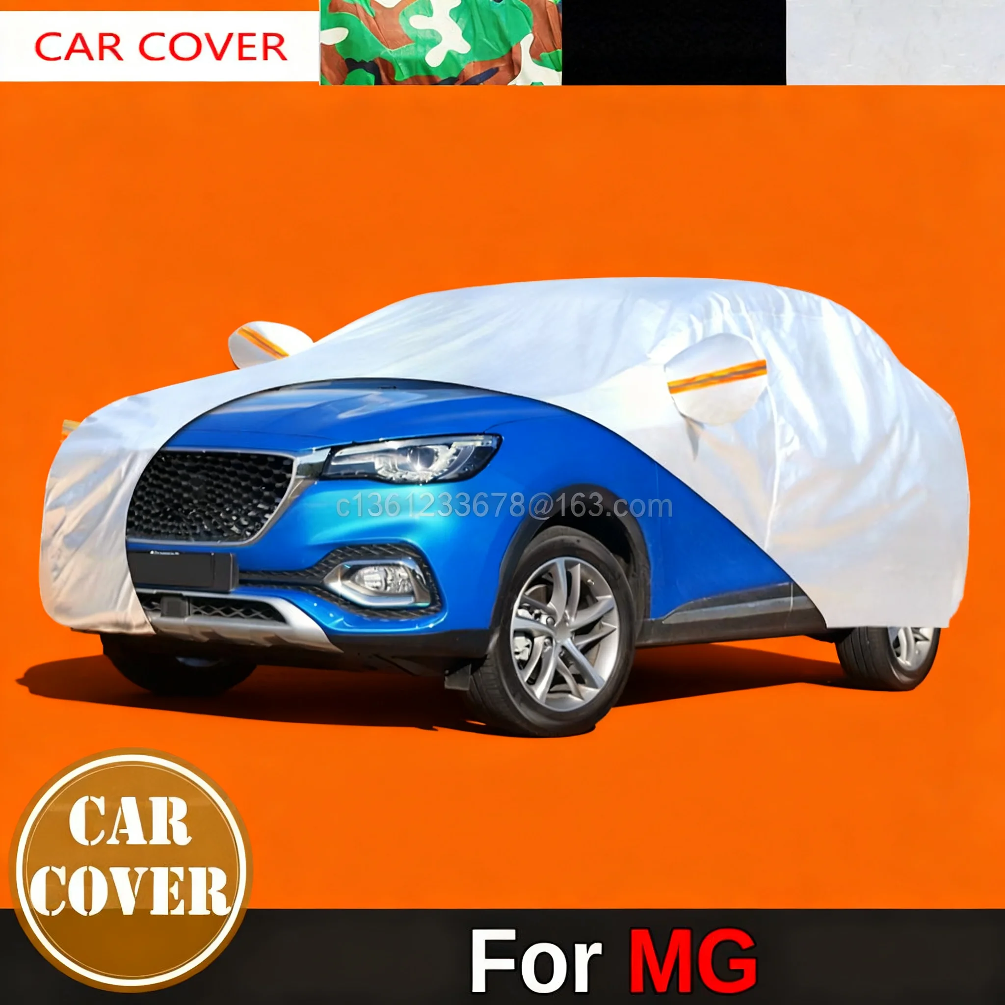 

Водонепроницаемый автомобильный чехол для MG Roewe 3 7 350 EP G50 GS HS IM6 F TF RX5 RX8 RX9, защита от УФ-солнца, дождя, снега, пыли, авточехол