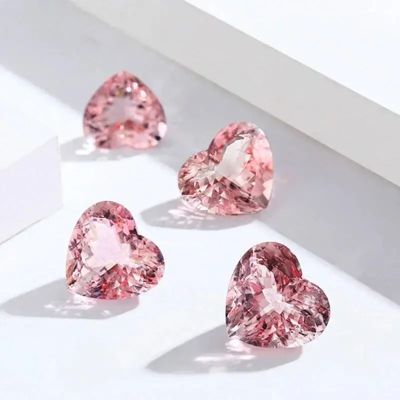Rosa Moissanit Loser Stein 1 Karat Mehrere Formen VVS1 Rötlich-Rosa Edelstein für Verlobung Hochzeit DIY Schmuckherstellung – Detail 7