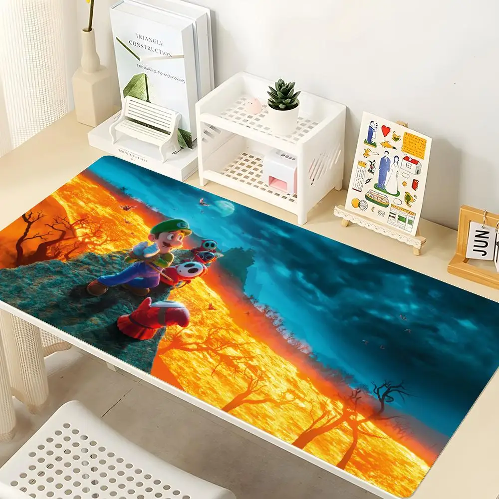 

MINISO-S-Super M-Marios B-Bros Mouse Pad Gaming Mousepad Large 900x400X2mm MouseMat Gamer Mause Carpet PC Desk