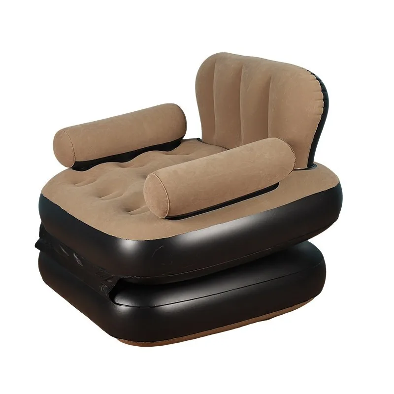 2-in-1 inflatable sofa adult outdoor lazy thickened recliner portable foldable lunch break bed dual-purpose modern minimalist