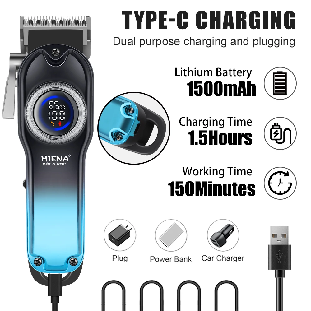 

Professional Hair Clipper Rechargeable Hair Clipper Adjustable Hair Clipper Men's Hair Clipper