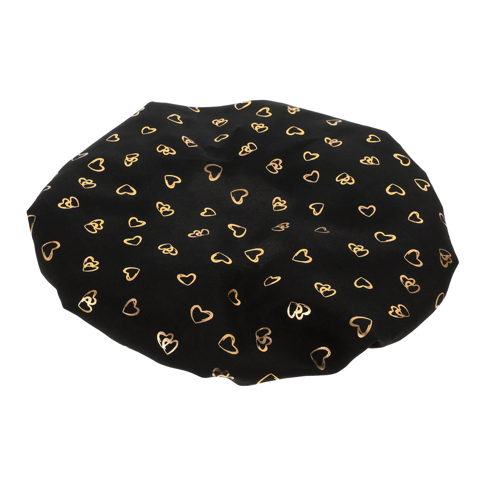 

Double Layer Large Elastic Shower Cap Waterproof Reusable Hair Cap for Women Bathing Hair Dyeing Conditioning Treatment