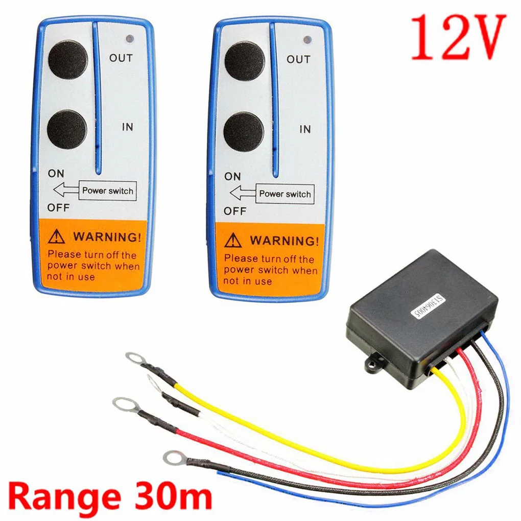 Wireless Winch Kit 12V 100ft Controller Handset Car Accessories Universal