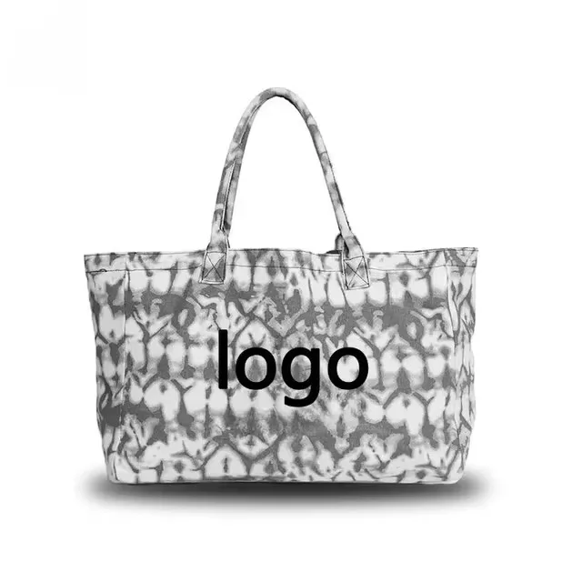 Ao Yoga-Tasche mit vollem Logo große Tarnung farbige Handtasche Damen super große Kapazität Stoff Handtasche täglichen Einkauf