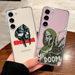 Fashion MF DOOM Hot Singer Phone Case for Samsung Galaxy S22 S23 S24 S25 Plus Ultra S20 S21 FE Shockproof Clear Soft Cover Funda