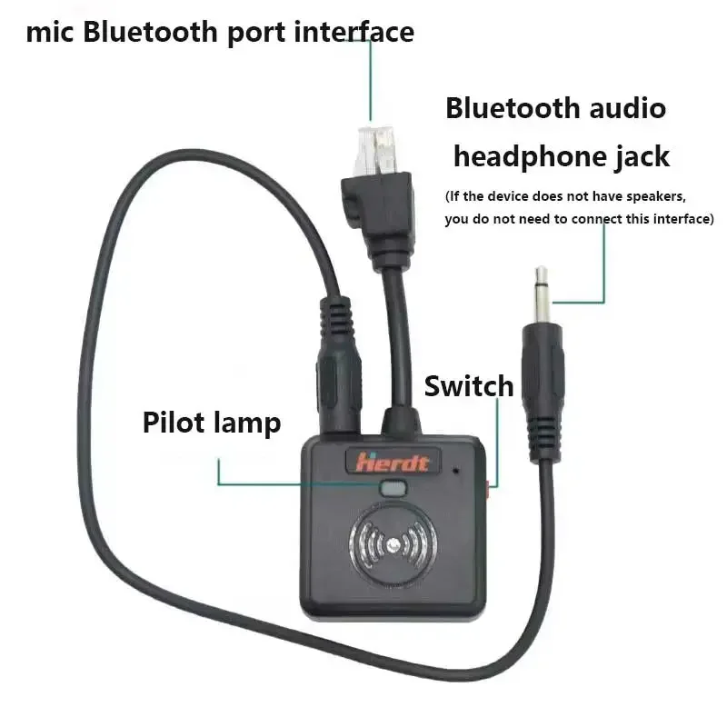 Micrófono de mano inalámbrico Bluetooth para estación de coche ICOM IC2720/2730E IC2100H