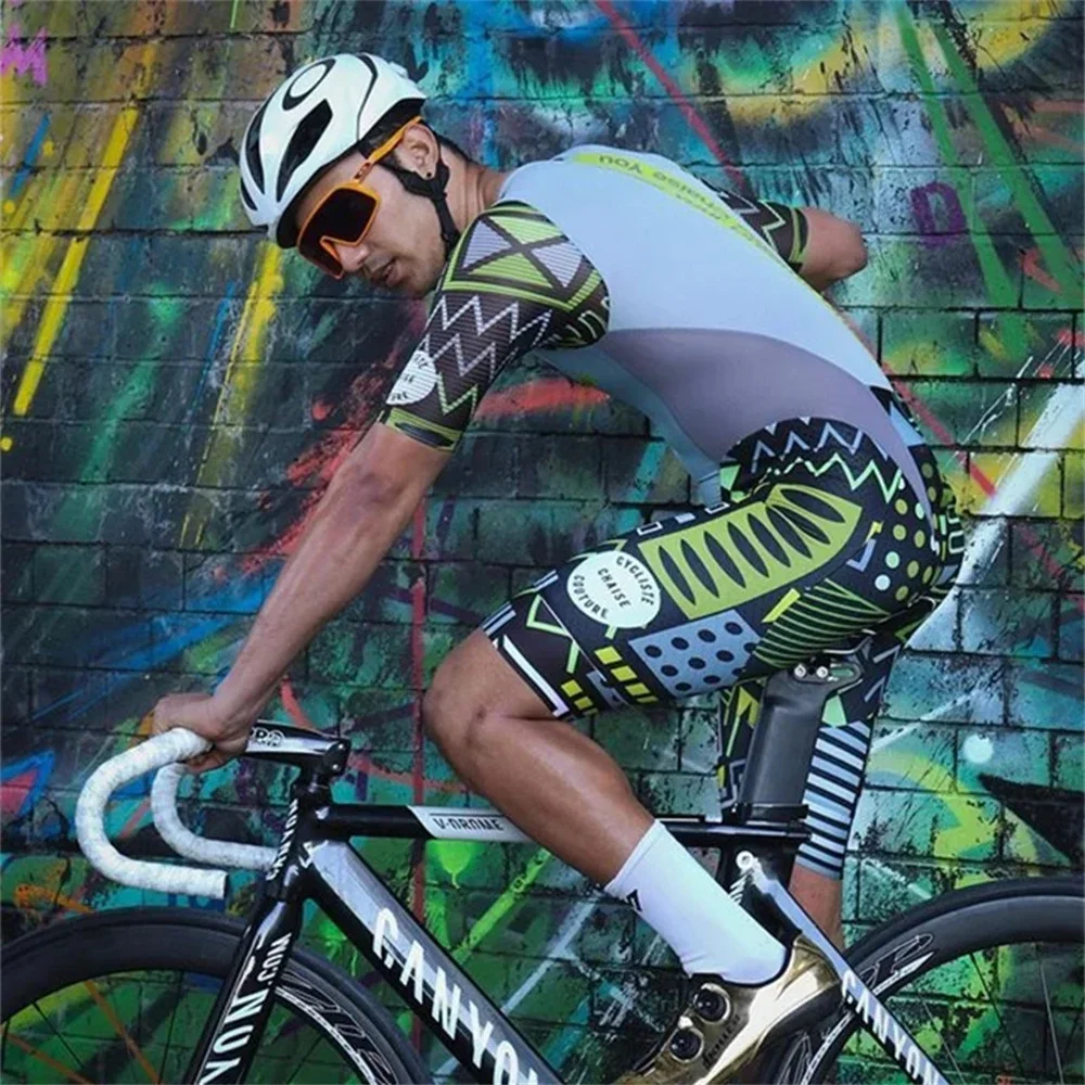 Chaise Men skinsuit sports clothing Triathlon suits summer uci Cycle Clothes road bicycle jumpsuit ropa de ciclismo mtb team kit