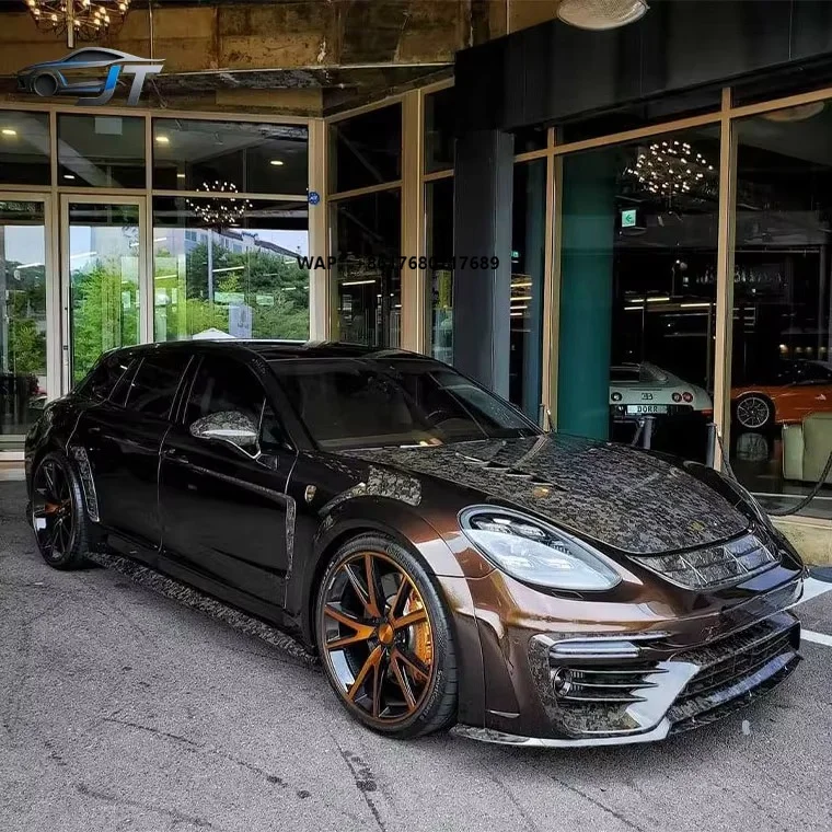 Upgrade to Msy Style Car Bumpers Spoiler Wide Body Kid for Panamera 971 Convert to Side Skirts Fender Body Kits