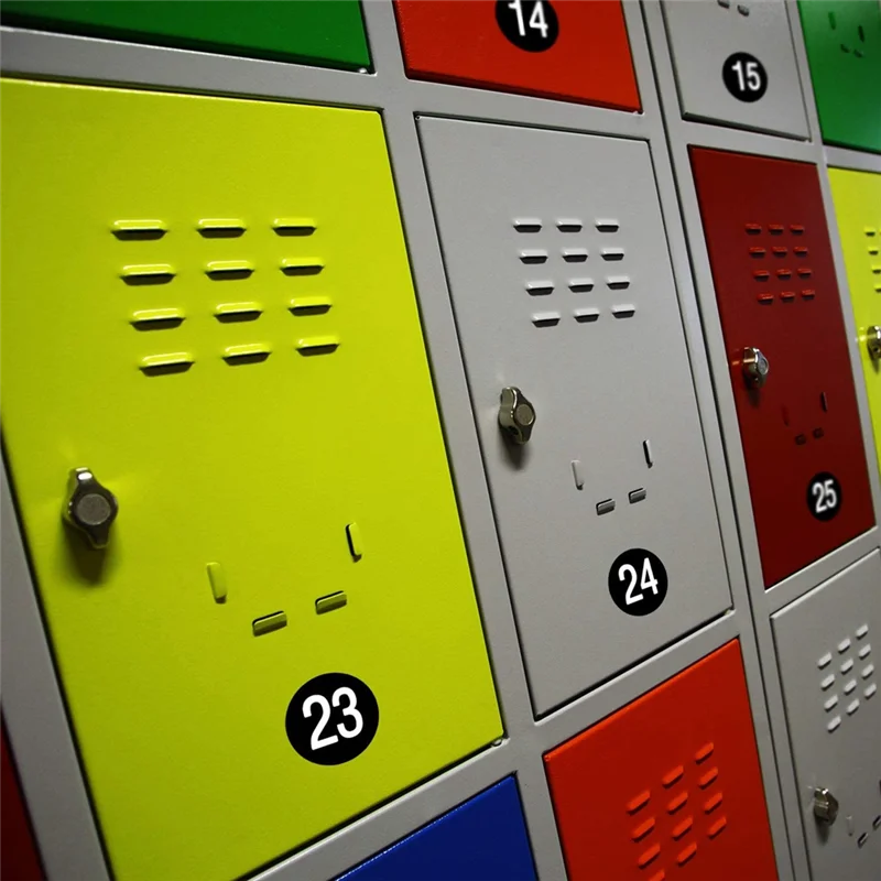 BAAG-40Pcs 1 إلى 50 أرقام ملصقات أرقام متتالية 1 بوصة ملصق ذاتي اللصق لتصنيف تخزين المخزون