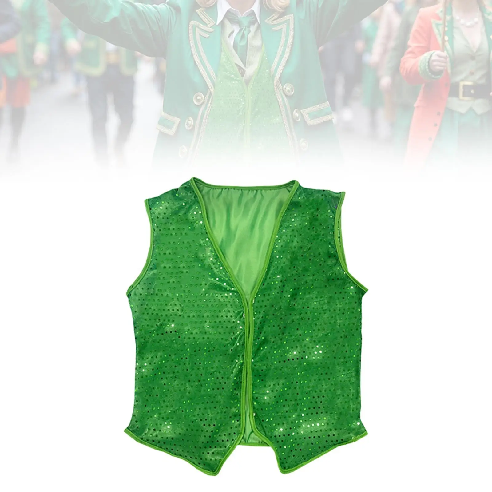 ST باتريك يوم سترة بلا أكمام الزي الهيب هوب صدرية للعام الجديد لعب الأدوار فستان بتصميم حالم لوازم الحفلات مرحلة الأداء