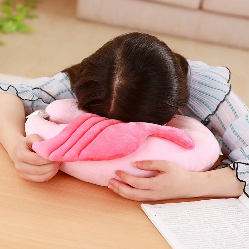 

U Shape Neck Pillow Travel Support Kids Animal Sleeping Cervical Spine Cotton Child Pillows Comfortable Smooth Touch Relief