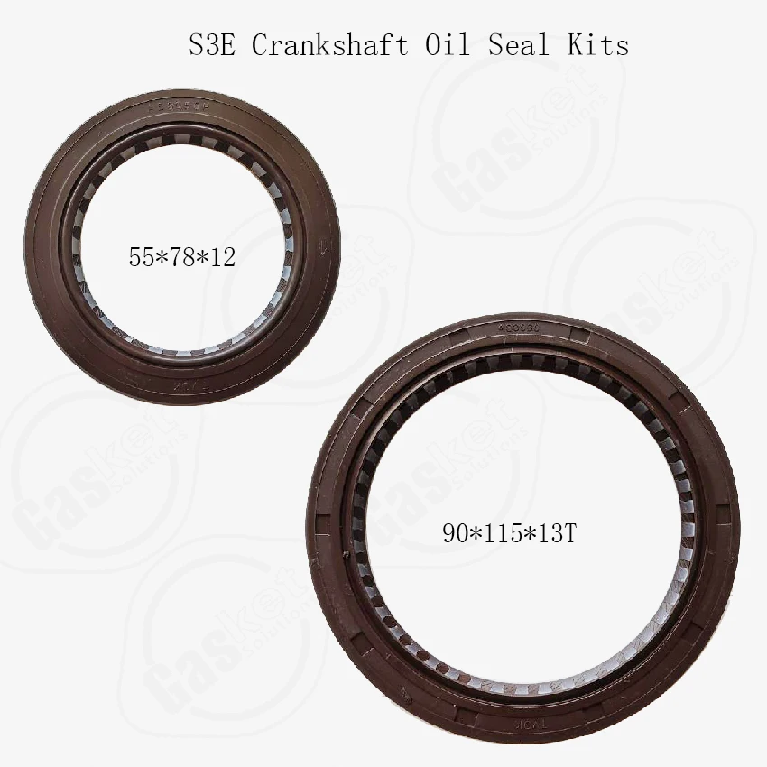 S3E S4F 4DQ5 4DQ7 S3F S4E-2 4DQ3 S4Q2 S3Q2 Front Rear crankshaft oil seal sets For Mitsubishi engine AS3930 AE3055P ME024156