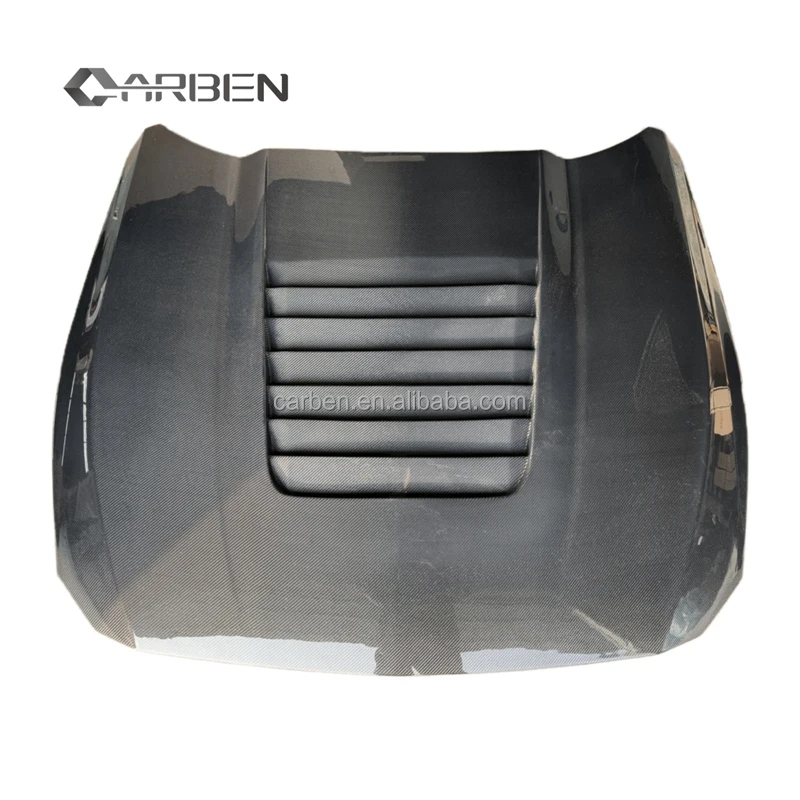 

For 2024 Ford Mustang AC Carbon Fiber Hood New Mustang Upgraded Carbon Fiber Hood Lightweight High Quality Hood