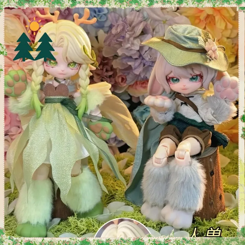 Original For Moon 12-Point MJD Action Figure Blind Box Cute Mini Fun Trendy Desktop Ornament Collect Toy Girls Gift