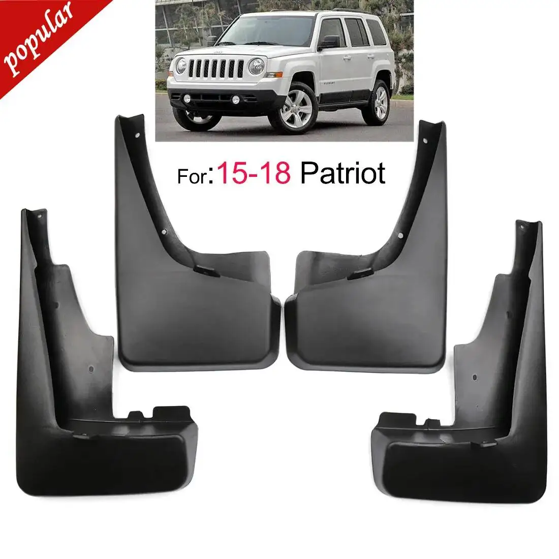 

4Pcs Mudguards Guards Fender 2015-2018JEPP Patriot Mudflaps Splash Front Rear Car Mud Flaps For Jeep Auto Accessories