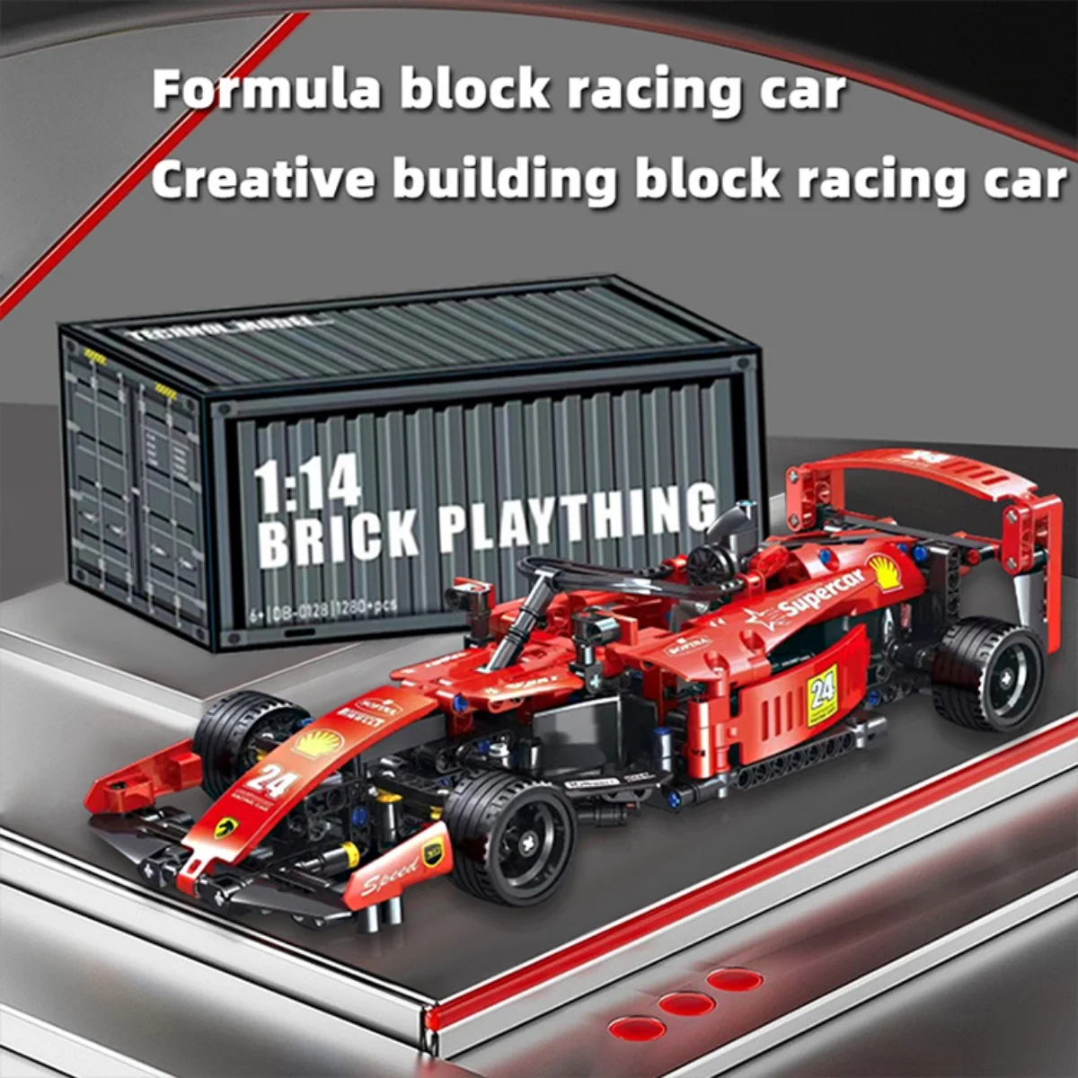 

Formula 1 Speed Racing Car Building Set,1:14 Scale Sports Car Toy Model Building Kit,Racing Building Blocks for Teens and Adults