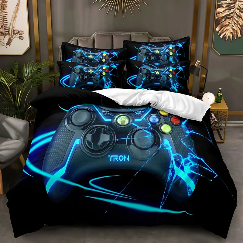 

Gamer Bedding Sets for Boys Gaming Duvet Cover Set Video Games Comforter Cover Playstation Designs Bed Set with Pillowcase