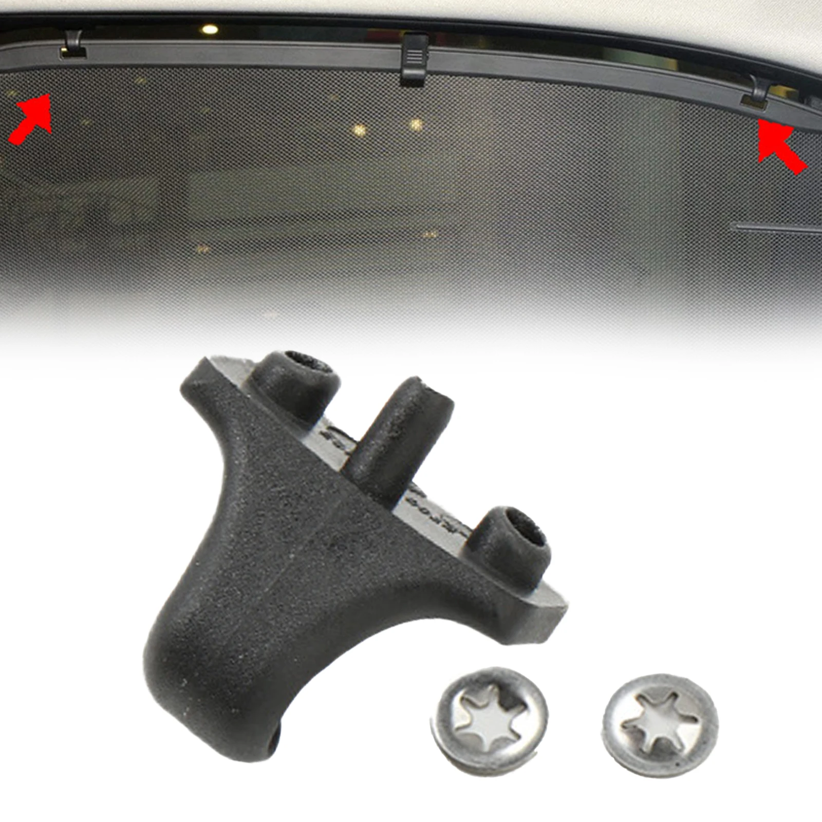 

Auto Parts Replacement Rear Door Sunshade Replacement Parts Plastic Material Practical Design Direct Fit Replacement