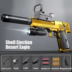 Desert Eagle Shell Ejection Soft Bullet Toy Gun Airsoft Pistol Foam Launcher CS Shooting Games  Weapons for Kids Boys Gift