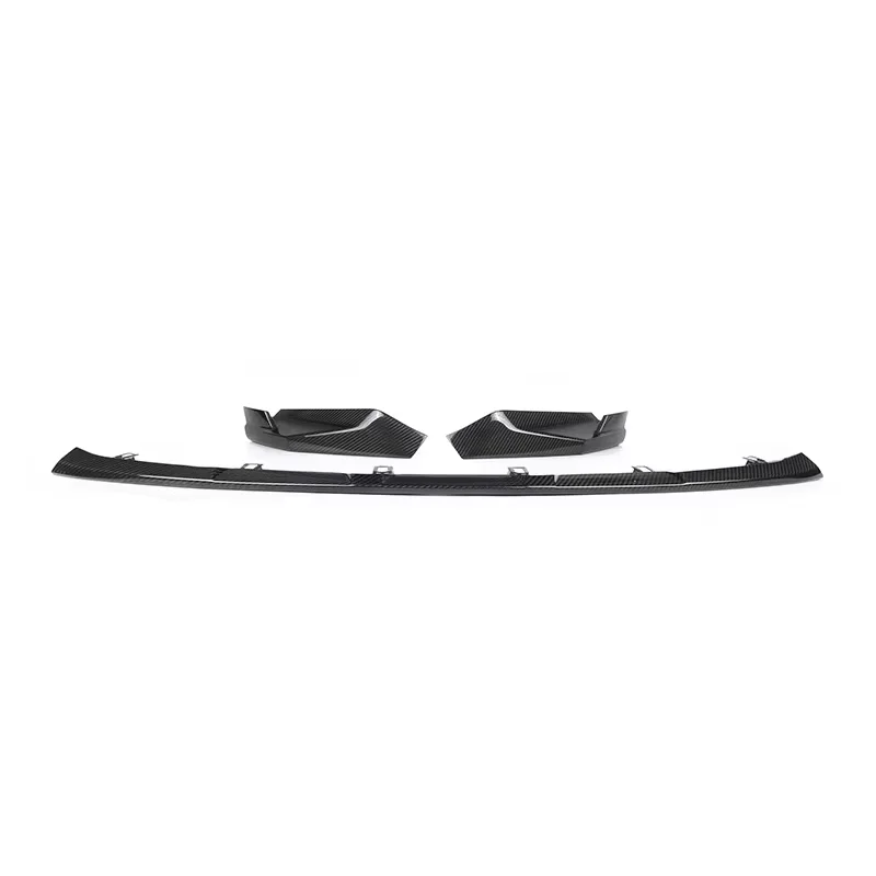 For BMW G80 G82 G83 M3 M4 Car Styling Body Kit Spoiler Duck Lip Guard Cover Real Dry Carbon Fiber Front Bumper Lip Splitter 3PCS image 3