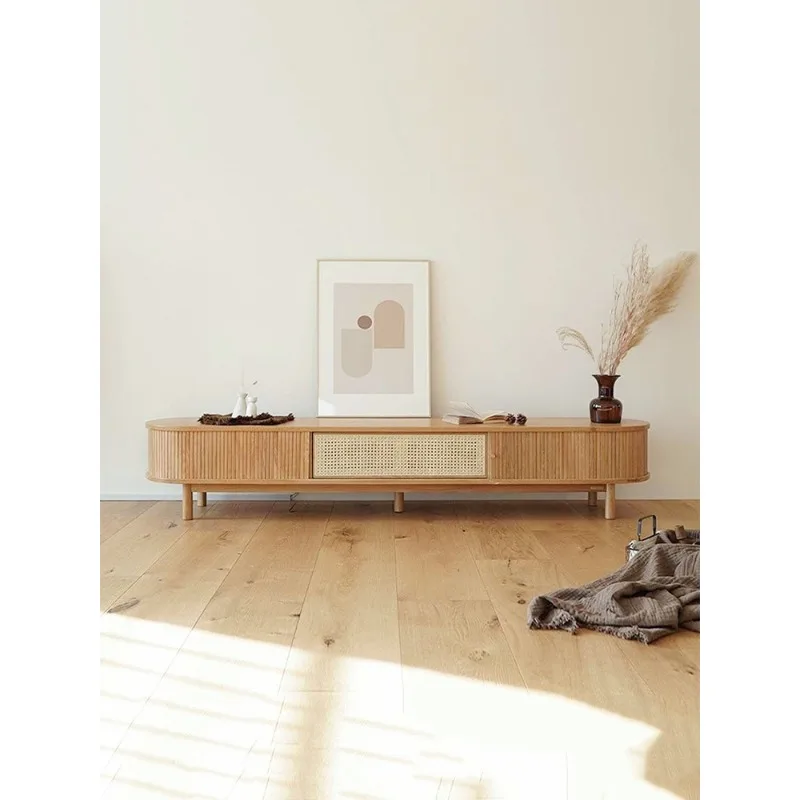 Small apartment household locker simple modern rolling shutter door audio-visual cabinet