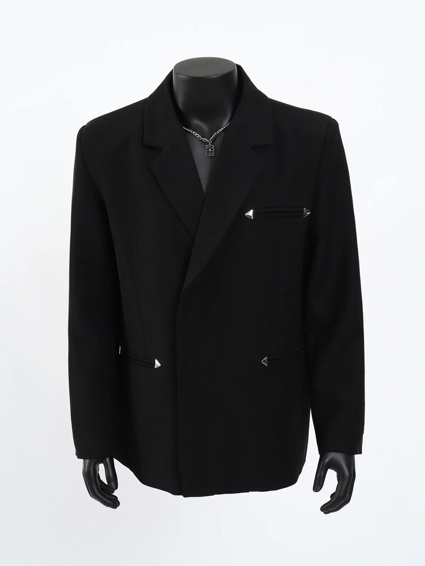 

Мужской пиджак Starlit с подплечниками: роскошный, минималистичный, стильный, повседневный, из высококачественной композитной ткани, с длинными рукавами