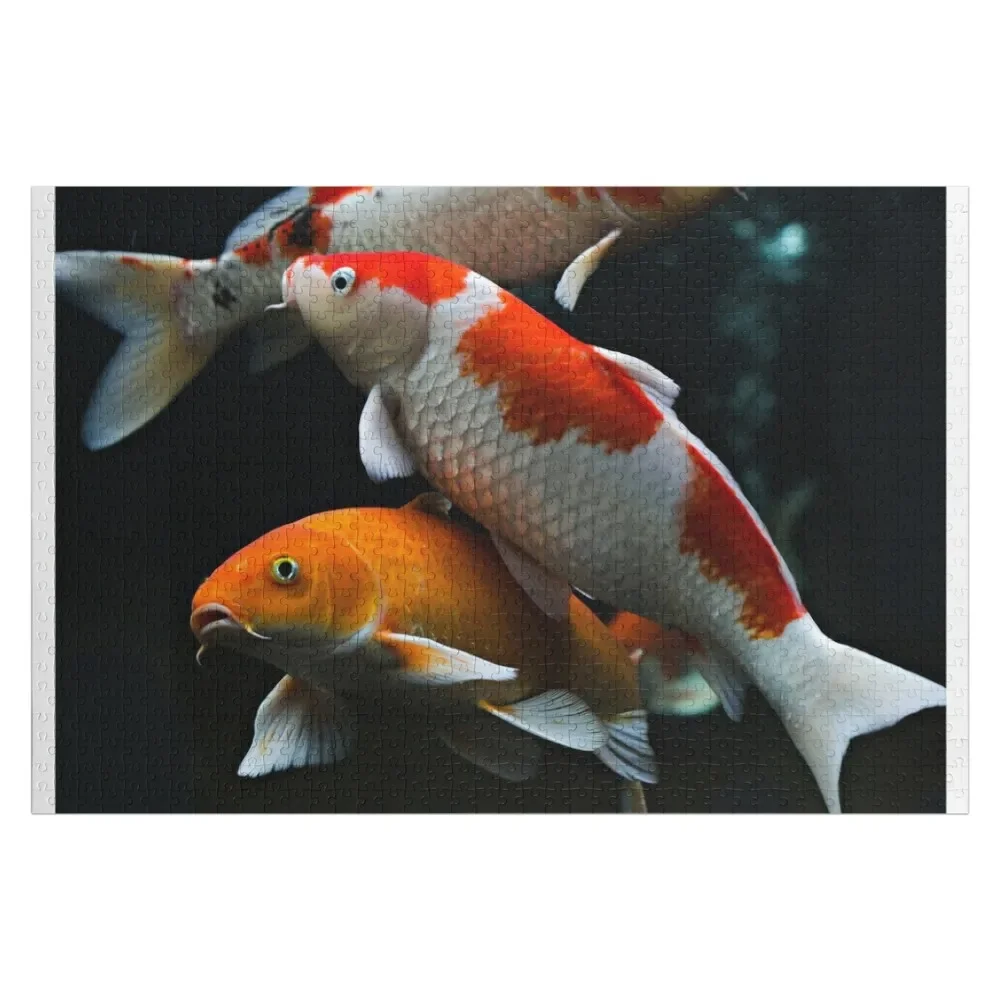 

Japanese koi fish pond Jigsaw Puzzle Custom Gift Personalized For Kids Wooden Animal Puzzle