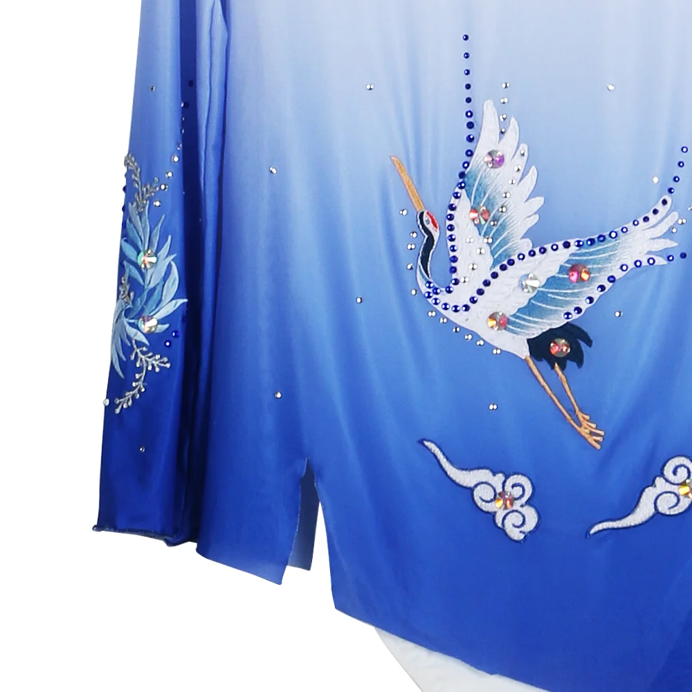 ZAGITOVA Eiskunstlauf-Kostüme für Herren und Jungen, Eislauf-Kleidung, Akrobatik, Gymnastik, Overall, Diamanten, blauer Farbverlauf