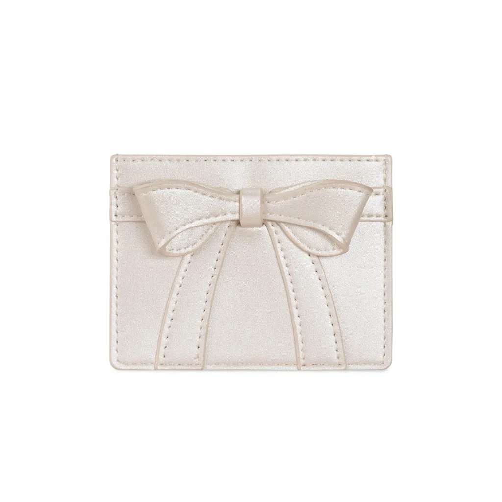 Bow Decor Wallet Lovely Women'S Mini Wallet Pu Leather Wallet Lightweight For Campus Life Handbag Students